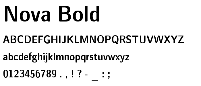 Nova Bold font